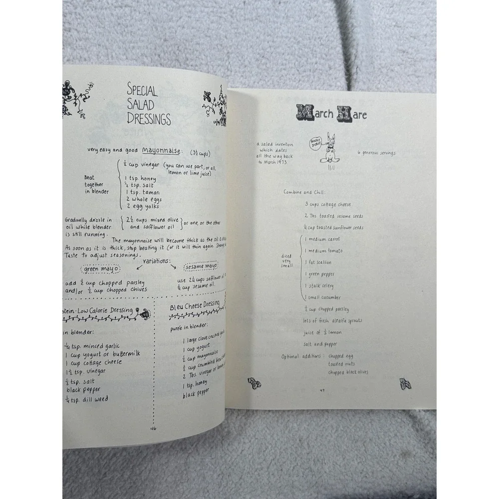 Pair of Molly Katzen Cookbooks 70s 80s Moosewood The Enchanted Broccoli Forest